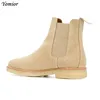 Handmade Luxury Brand Cow Leather Autumn Winter Men Boots Fashion Pointed Toe Wedding Chelsea Boots Vintage Motorcycle Boots ► Photo 2/6