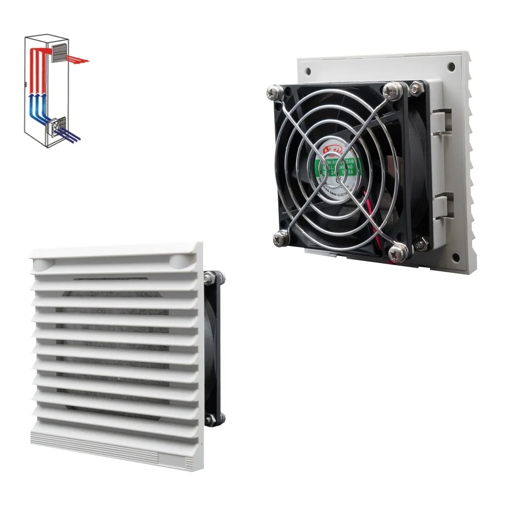 

DC12V 106mm ventilation with metal finger guard and 80mm 8cm 8025 axial fan RAL7035 FK6620.012