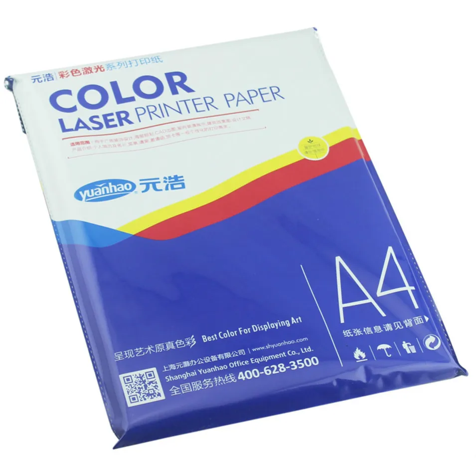 A4 Цвет лазерной печати бумага 250 г Двусторонняя Лазерная визитная карточка печатания 50 листов/пакет