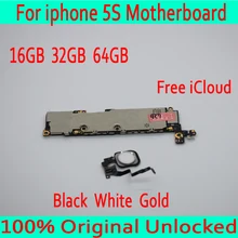 16 ГБ, 32 ГБ, 64 ГБ для iphone 5S материнской платы с Touch ID, оригинальный разблокирована для iphone 5S платы с IOS Системы