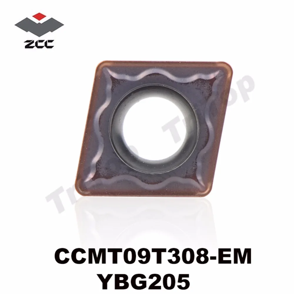CCMT09T308 EM YBG205 ZCC TOOL CCMT 09T308 (10 шт./лот) ZCC. Режущие инструменты из карбида вольфрама CT