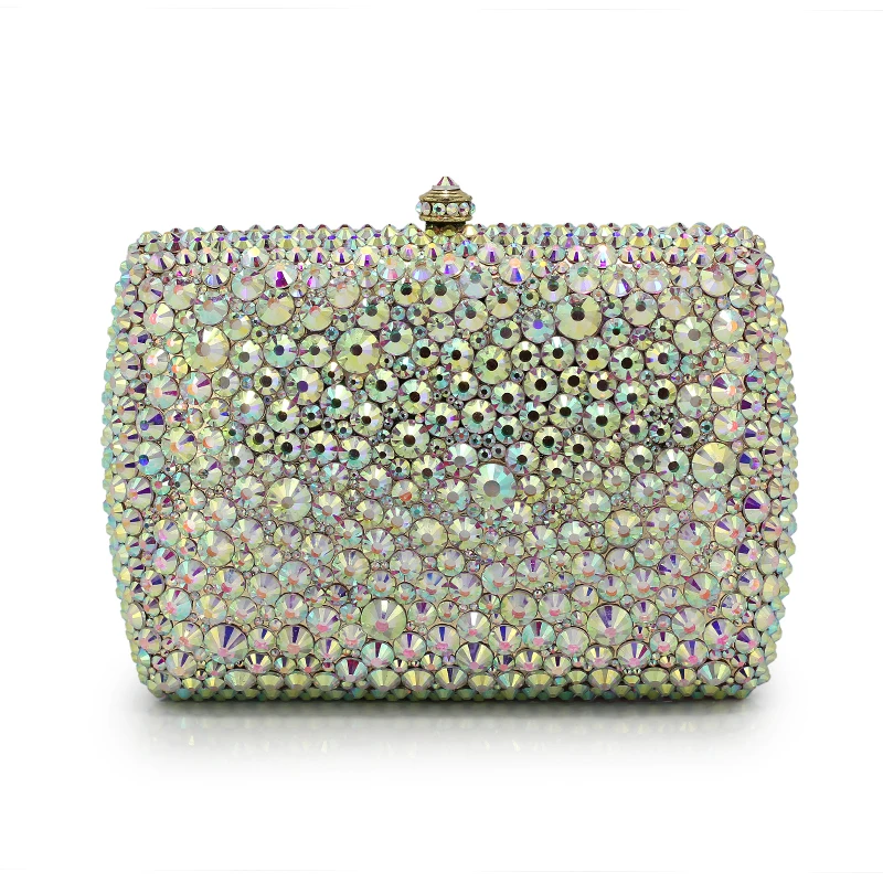 

Luxury Crystal Evening Bags Full Diamond Evening Clutch Bag Rhinestone Purses And Handbags Women Party Clutch(B1004-BZ)