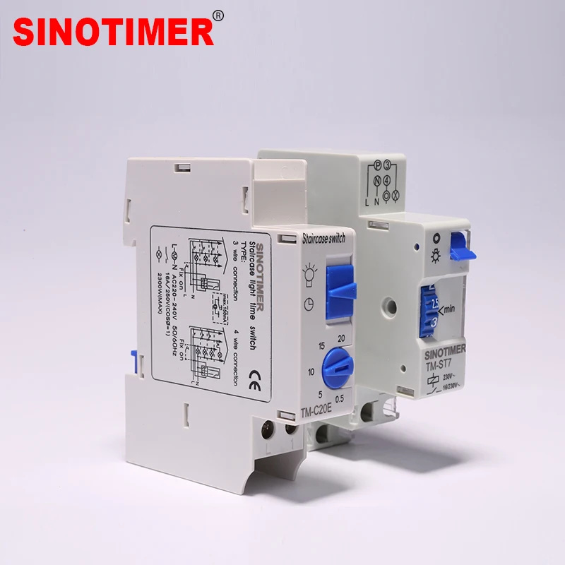 DIN Rail Staircase Timer Switch For Staircase Lighting Controls