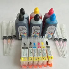 PGI-650 многоразовый набор чернил для Canon PIXMA MG6360 MG7160 IP8760 MG7560 принтер с чипом Arc УФ-бумага серый краситель чернил