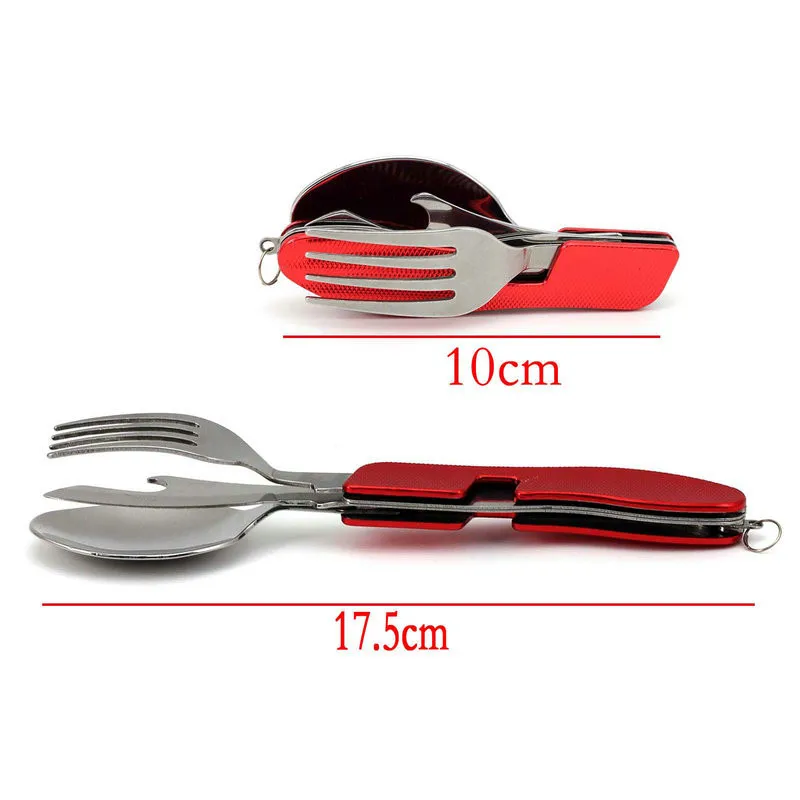 Multifunction-Outdoor-Camping-Picnic-Tableware-Stainless-Steel-Cutlery-4-in-1-Folding-Fork-Knife-Bottle-Opener