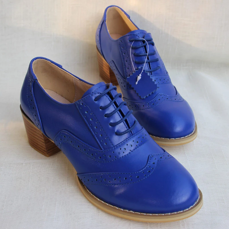 Blue lace up shoes womens Clearance