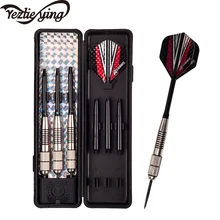 3 шт/коробка высокого качества 24g профессиональные стальные дротики с дротиками летающие бочки аксессуары