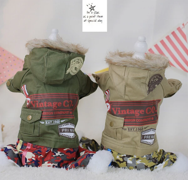 2015 new font b pet b font dog cat cool fashion jumpsuits apparel doggy winter warm