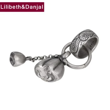 

2019 Vintage Scrub Flower Lotus root Pendant 100% Real 925 Sterling silver Jewelry Men Women Necklace Pendant fine Jewelry P35