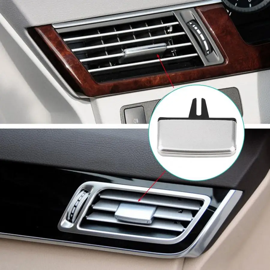 Передняя A/C Кондиционер Vent Выход Tab клип Ремкомплект для Mercedes-Benz W207/W212 E260 серебристый Стайлинг автомобиля аксессуары