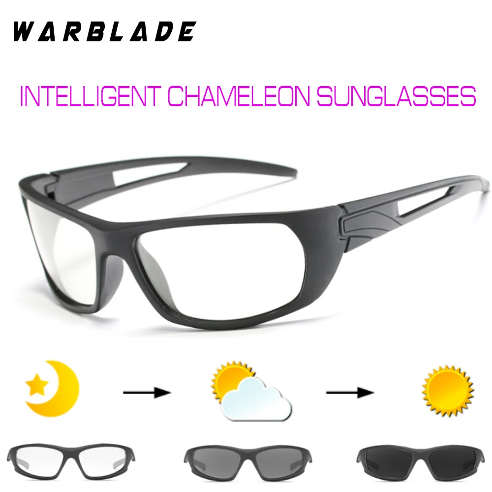 WarBLade, интеллектуальные фотохромные солнцезащитные очки, поляризованные, хамелеон, обесцвечивание, солнцезащитные очки, мужские, для вождения автомобиля, солнцезащитные очки - Цвет линз: B1062