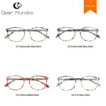 Прозрачный MUNDOS Ретро Для мужчин очки ацетатная оправа Для женщин высокое качество очки без рецепта, аксессуары для глаз, солнцезащитные очки для# P5995