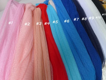 

10 meters/lot French Lace Fabric High Quality African fabric Polka Dot Print Tulle Mesh Lace Fabric For Bridal Dress