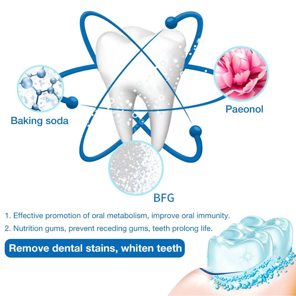 Волшебная Сода отбеливающая зубная паста для отбеливания зубов Гигиена Уход за полостью рта Страсть фрукты борьба кровотечение десны