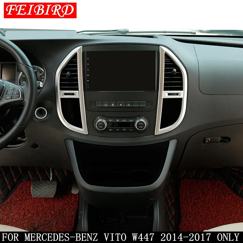 Аксессуары для Mercedes-Benz Vito W447 2 шт. ABS Средний контроль кондиционер Панельное литье крышка комплект отделка
