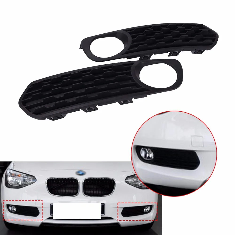 

Left + Right Front Bumper Fog Lamp Grille Grill Cover For BMW F20 F21 116i 118i 120i 2011 2012 2013 # CASE