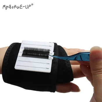 

Eyelashes Pallet Holder With Belt Hand Glue Pad Stand Adhesive Holder Acrylic Eyelash Extension Makeup Tool