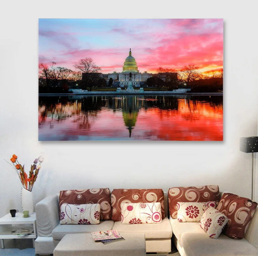 HLC Premium Contemporary Wall Art Acrylic Decor Print Landscape Scenery