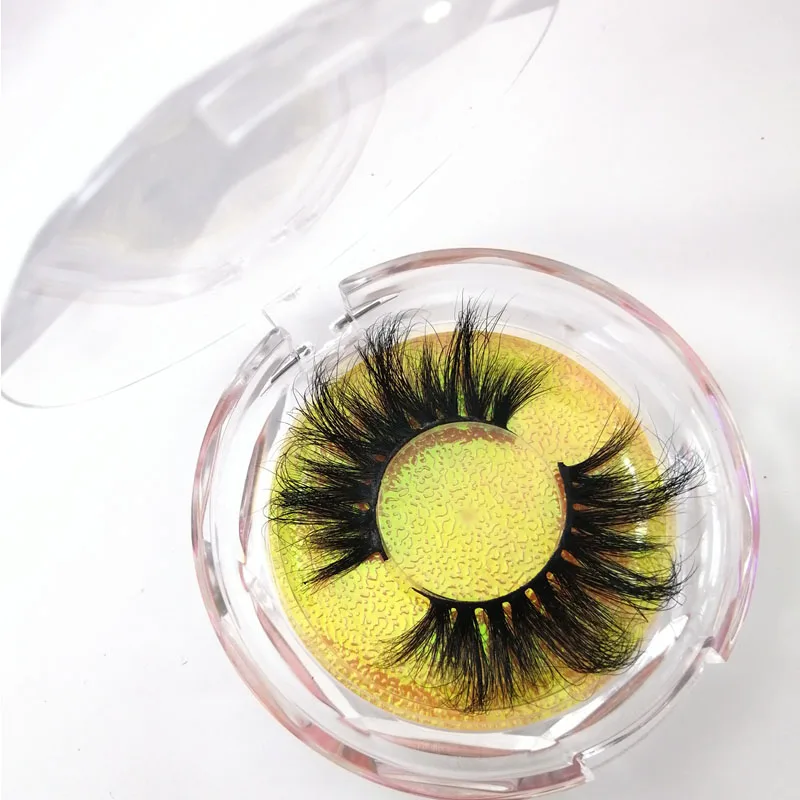Luxurious 25mm Siberian Mink Strip False Eyelashes with 3D Effect and Thick Natural Look - Includes Diamond Packaging Box image 4