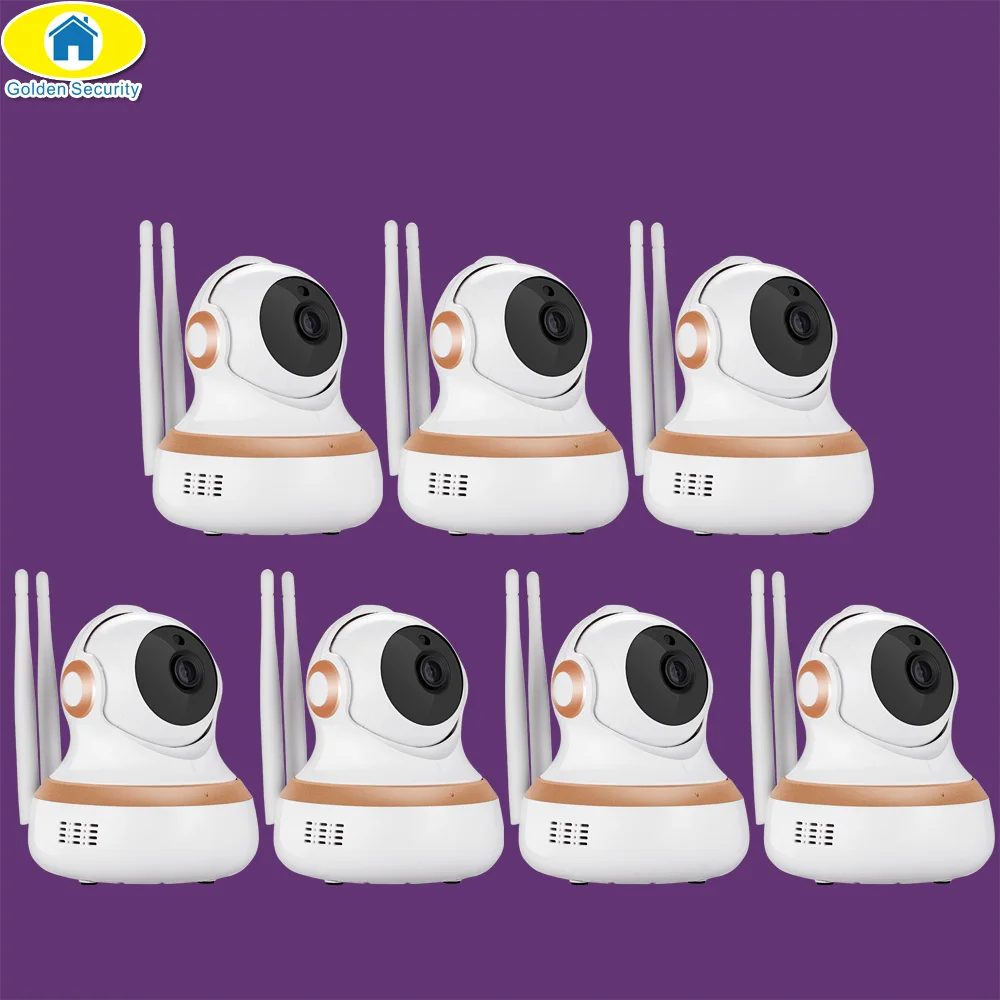 

Golden Security 7 Pcs 1080P Cloud Storage Cam WiFI IP Camera Motion Detection APP Remote Baby Monitor Security Camera