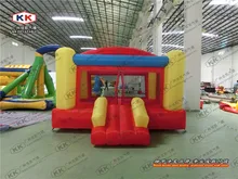 new design inflatable bouncer for kids inflatable colorful jumping house for kids 0.55 mm PVC inflatable bouncer for school cust