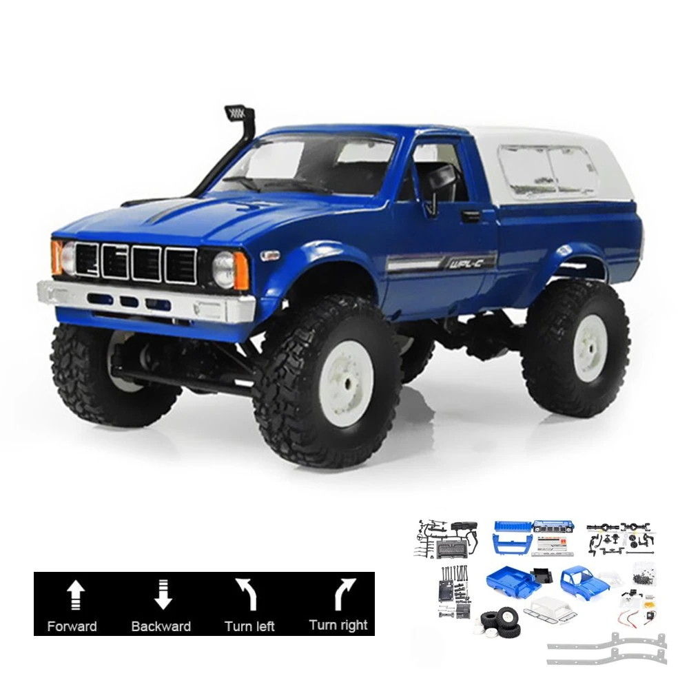 

WPL C24 2.4G DIY RC Car KIT Remote Control Toys RC Crawler 4WD Off-Road Buggy Moving Machine Kids Toys Battery Powered RTR Gifts