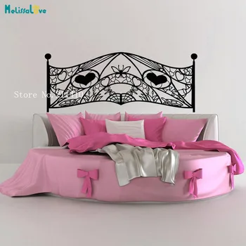 

Bedside Wall Decals Feminine Headboard Vinilos Paredes Home Decoration For Woman Bedroom Self-adhesive Art Vinyl Murals YT168