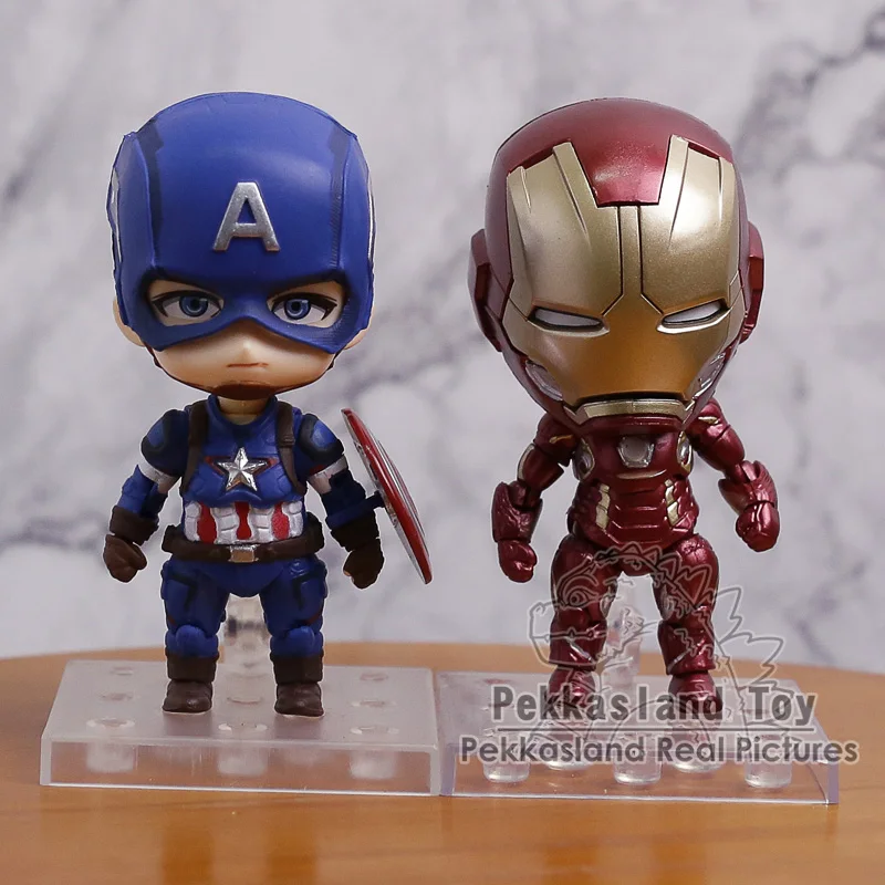 

Nendoroid Avengers Hero's Edition Captain America 618 / Iron Man MK 43 543 PVC Action Figure Collectible Model Toy