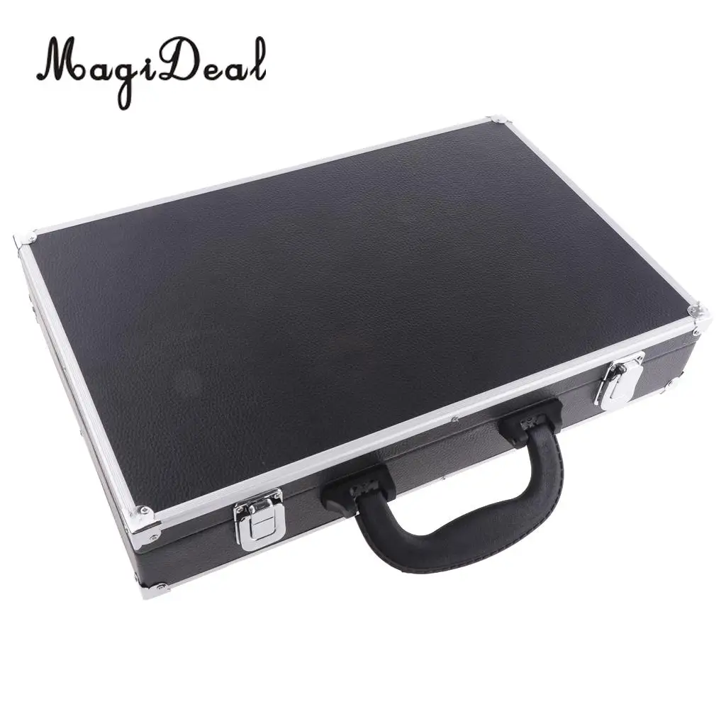 PU Billiard Storage Snooker Box Pool Balls Carrying Case For Billiard Accessory with Carry Handle Black