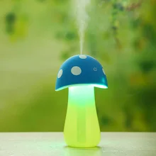 Cartoon Mushroom Humidifier Led Light Air Diffuser Atomizer For Home Car Office 200ML Mist Maker Fogger