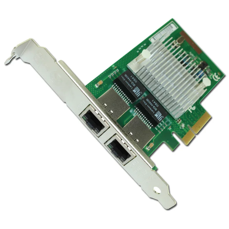 Pcie x4 двойной Порты и разъёмы Gigabit Ethernet адаптер платы NIC nh82580db Чипсет i340t2 ROS