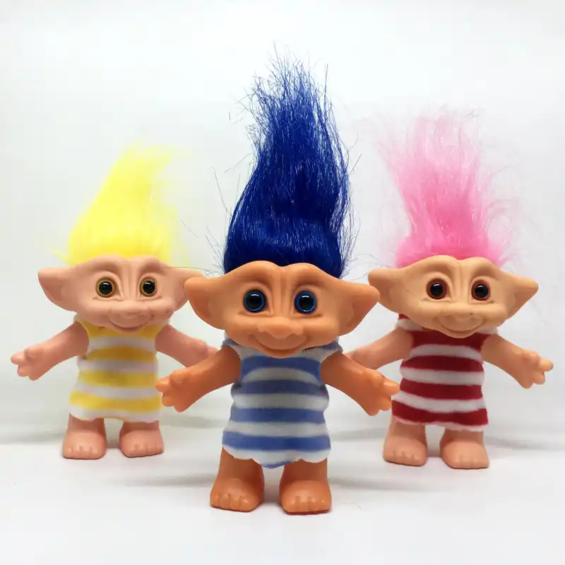 1pcs Troll Doll Leprocauns Dam Dolls With Clothes Toys Children