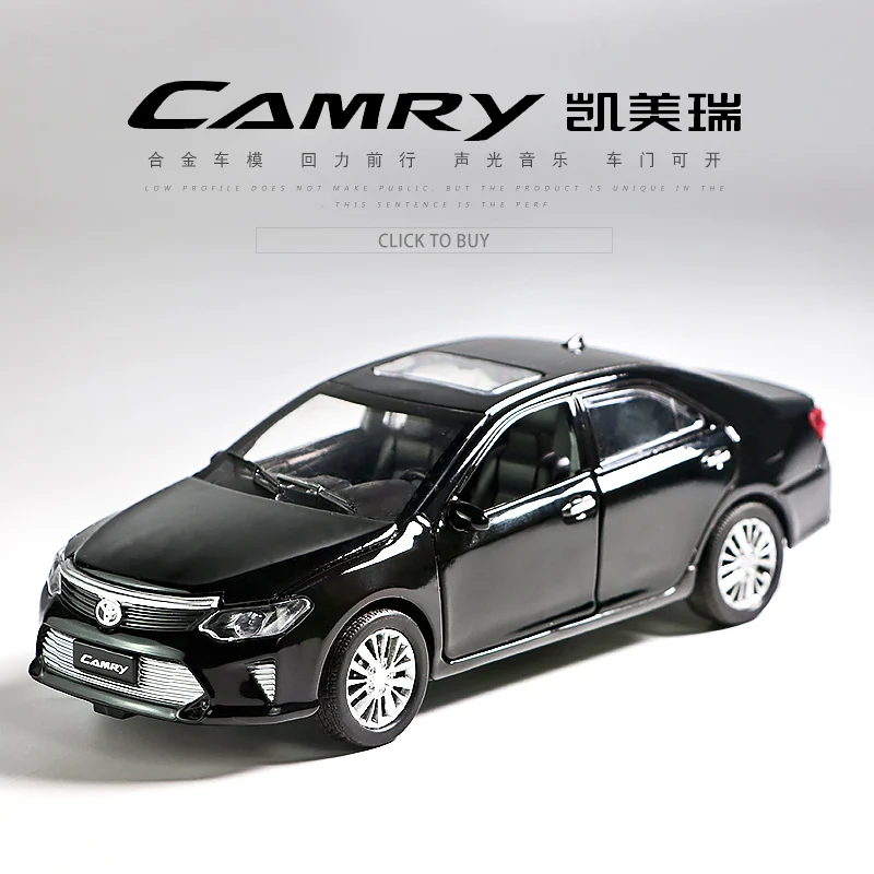 1/32 Diecasts & Toy транспортные средства TOYOTA CAMRY модель автомобиля со звуком и
