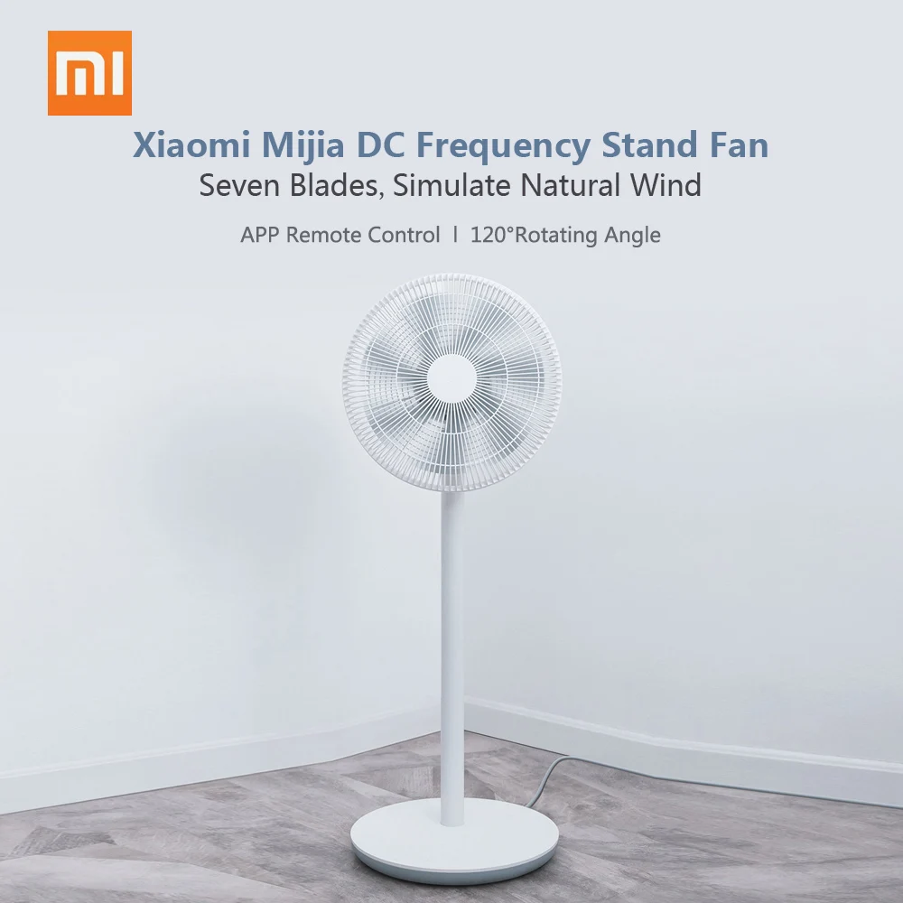  2018 New Xiaomi Mijia Smart Pedestal Standing Fans APP Control Remote Floor Fan Air Conditioner Nat