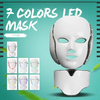 

Multifunction Face Neck Mask 7 Color LED Treatment Skin Whitening Firming Facial Beauty Mask Electric Anti-Aging Mask