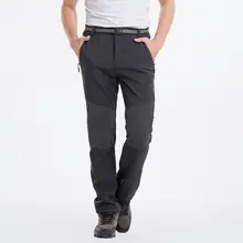 CALOFE Для мужчин толстые теплые дышащий Softshell брюки Рыбалка Отдых на природе Пеший Туризм Лыжный Спорт Штаны Открытый Восхождение походная Pantolon брюки