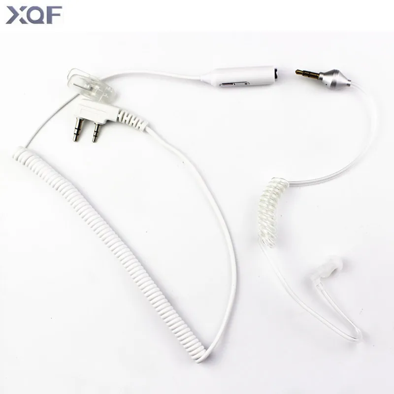 imágenes para 2 en 1 K enchufe PTT MIC Acústico del Tubo Flexible 2pin auricular auricular para kenwood baofeng tyt wonxun radio 3.5mm para moblie teléfono imágenes para 2 en 1 K enchufe PTT MIC Acústico del Tubo Flexible 2pin auricular auricular para kenwood baofeng tyt wonxun radio 3.5mm para moblie teléfono