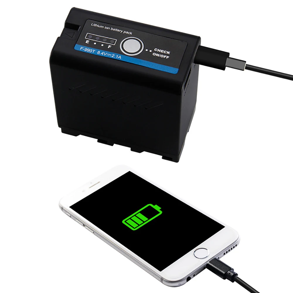 Billige 7800mAh NP F990 NP F990 Kamera Batterie Für Sony Camcorder HXR MC1500C NEX EA50 DSR PD198P HVR Z7C NX3 5 LED Licht Schnelle ladegerät