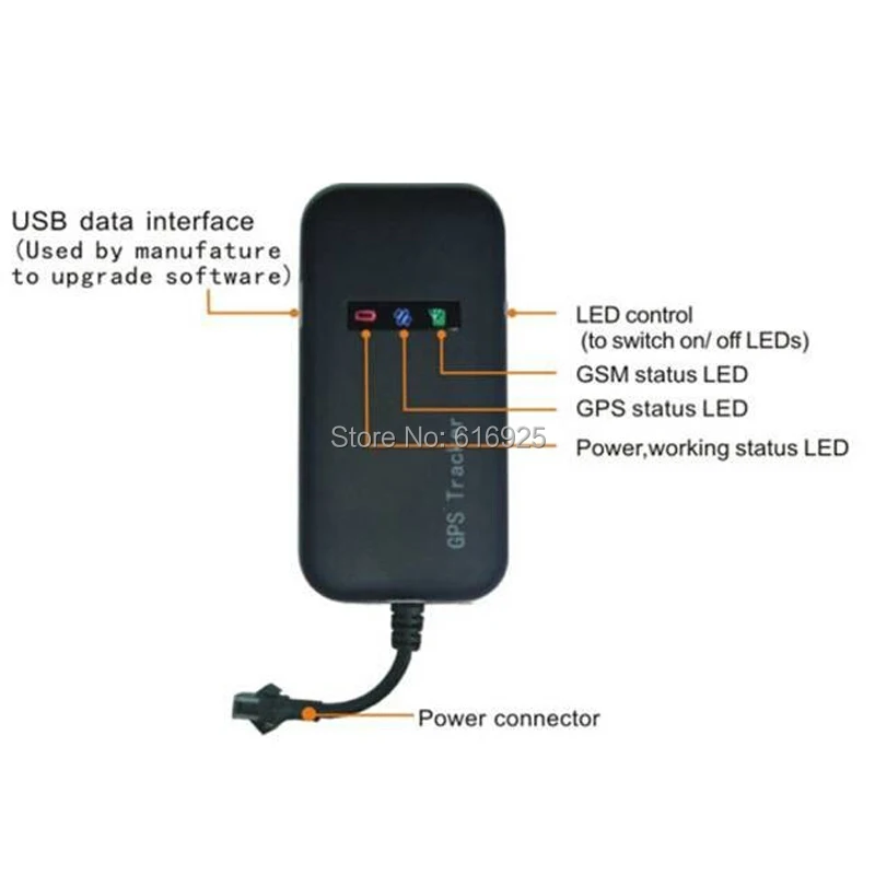 Автомобильный мотоцикл GSM/GPRS/gps трекер четырехдиапазонное отслеживающее устройство TK110 отслеживание в реальном времени Автомобильный gps трекер GT02A