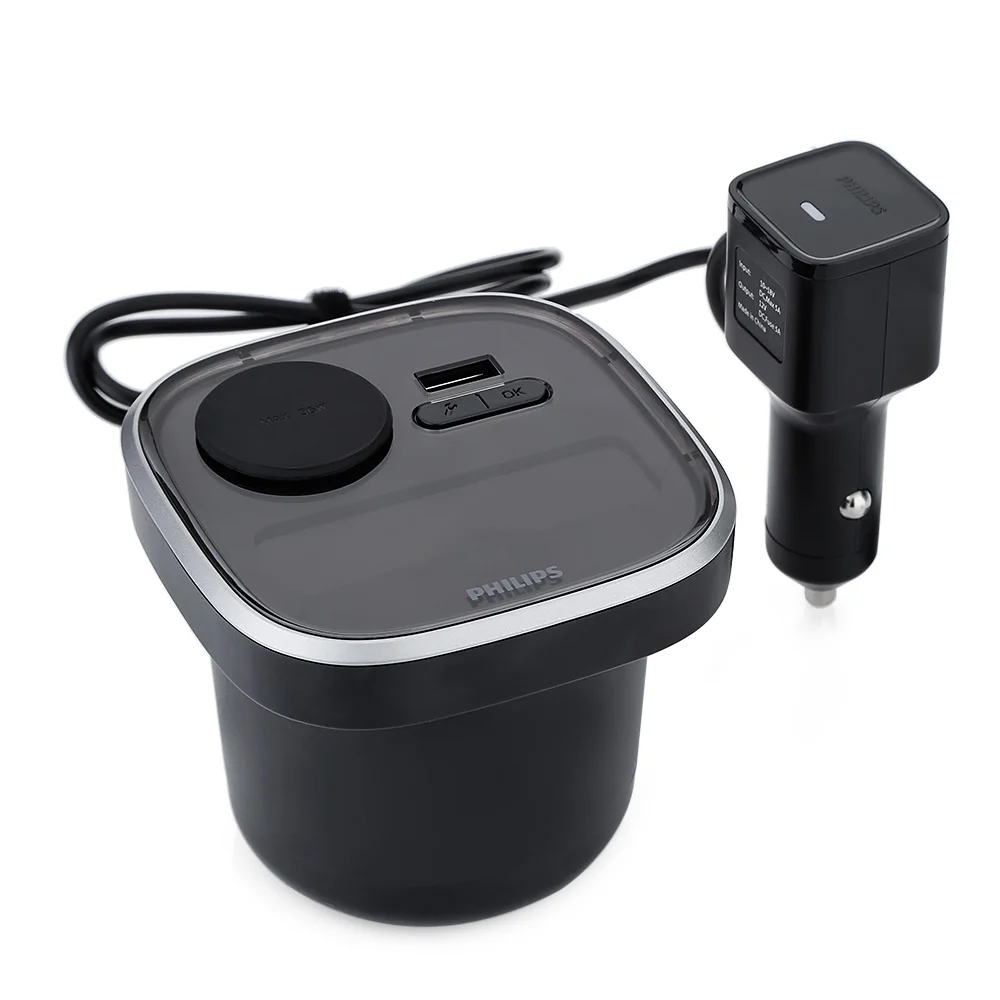 PHILIPS TPMS Auto Tyre Pressure Monitoring System with 4 External Sensors Cup Shape Car / USB Charger