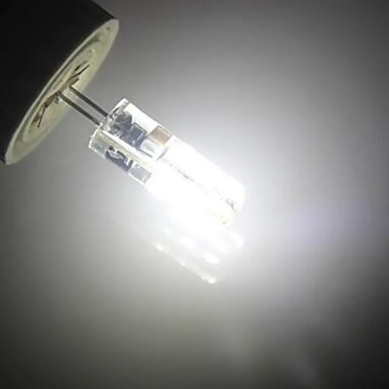 Светодиодный светильник G4 10 шт. 2 Вт 12 В/220 В 3014SMD 24 светодиодный силиконовый теплый