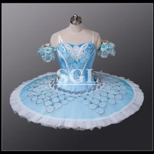 Синее балетное детское платье, костюм для балерины, детские платья-пачки для выступлений, распродажа, сделано в Китае AT1044