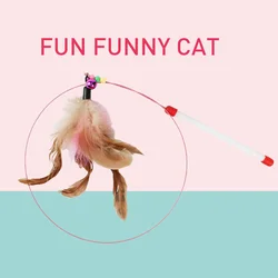 1PC Pet Cat Interactive Toy Colorful Feathers Small Fish Tease Cat Stick Fun Sounding Toys Interactive Cats Toy Pet Supplies 1PC Pet Cat Interactive Toy Colorful Feathers Small Fish Tease Cat Stick Fun Sounding Toys Interactive Cats Toy Pet Supplies
