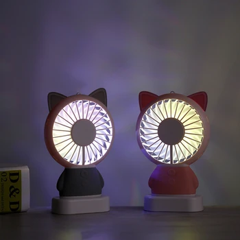 

Cartoon USB cooler Fan Mini USB Fan cool air conditioner rechargeable fan protable desk Fan laptop desktop Computer home office