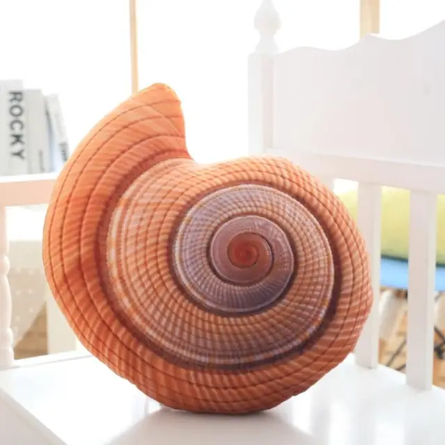Marine Life Plush Pillows Conch Shell Starfish Stuffed Plush Toys Cute Cushion Dolls for Kids 2