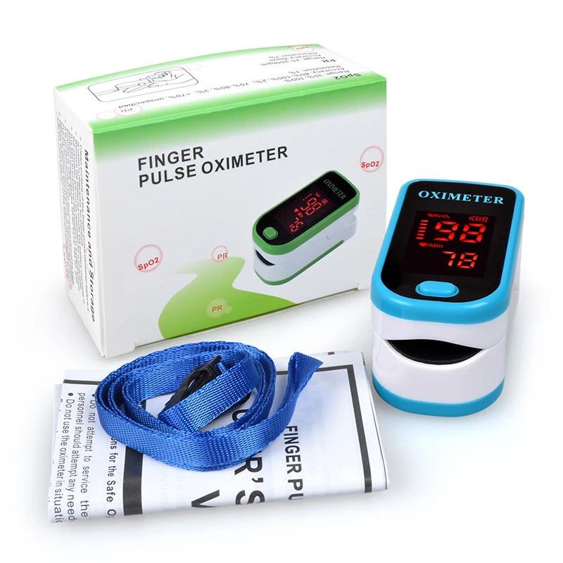 New!! Finger Pulse Oximeter With Case Fingertip Oximetro de pulso de