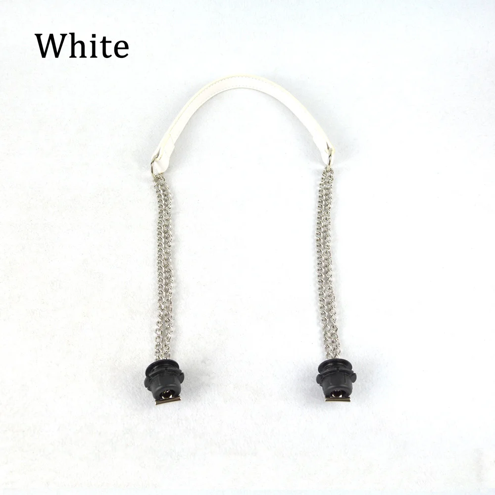 White Tanqu 1 шт. Obag Серебряная длинная двойная цепь OT T OBag ручки для Obag EVA O сумка женская сумка на плечо - Цвет: White