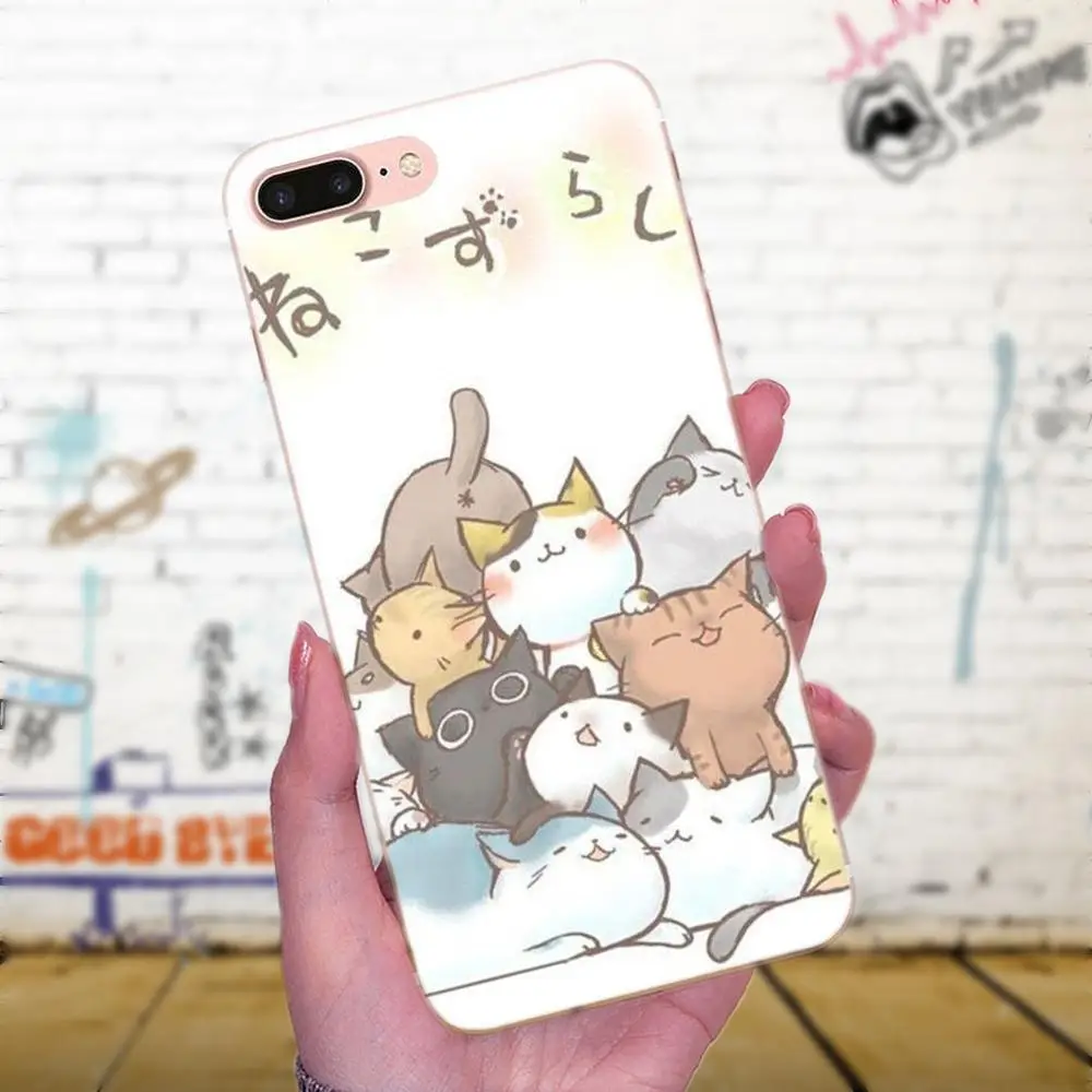 Мягкие чехлы для Apple iPhone 4 5 5C 6 6S 7 8 Plus X XS Max XR 3d чехол с котом милым