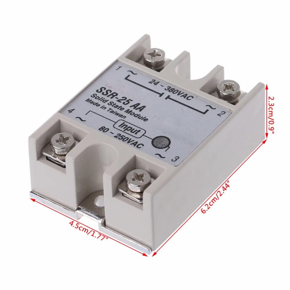 Твердотельный релейный модуль SSR-25 AA 25A 250 в 80-250 В AC Вход 24-380 В AC Выход и Прямая поставка