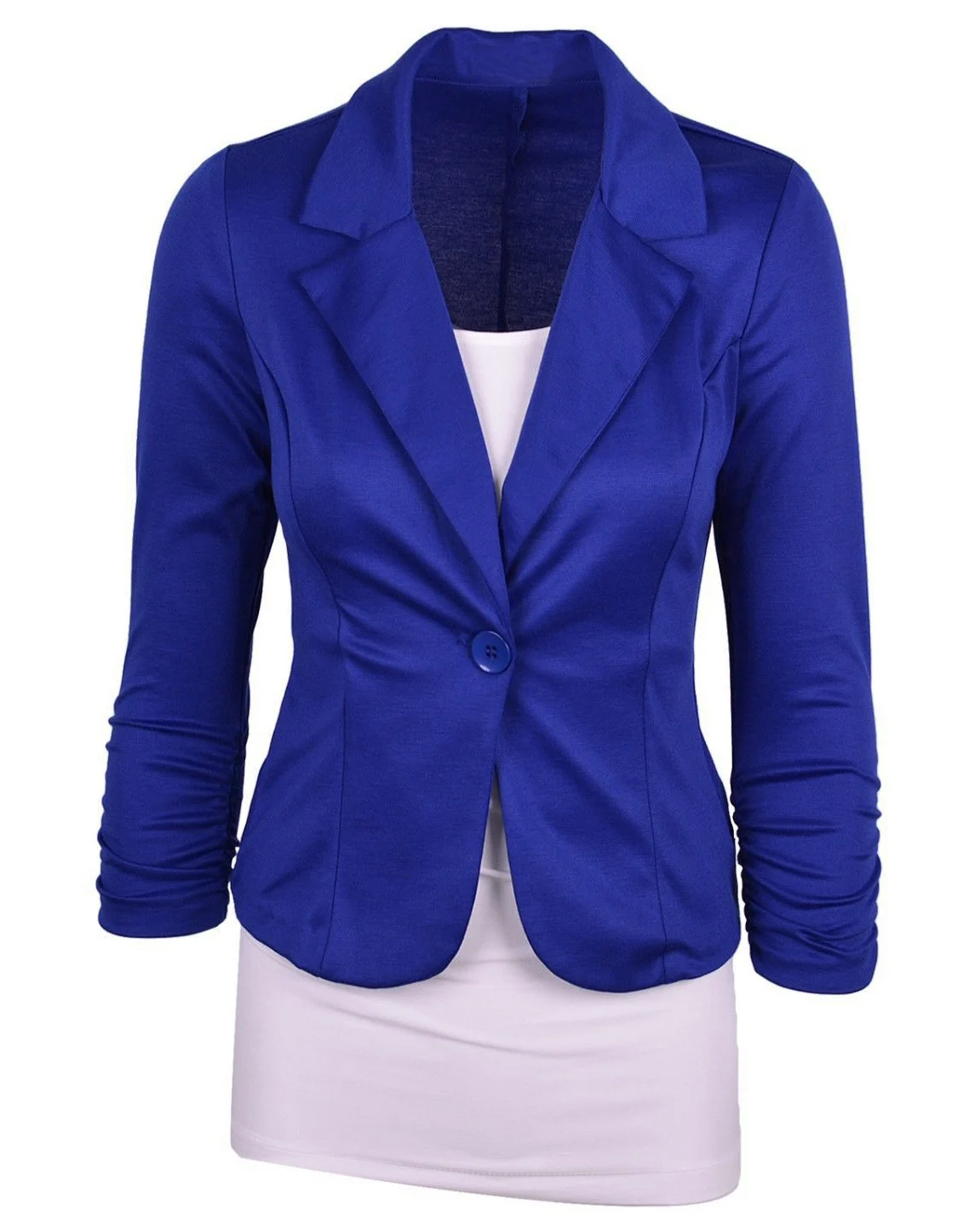 New Women's One Button Slim Fashion Office Business coat Suit Casual